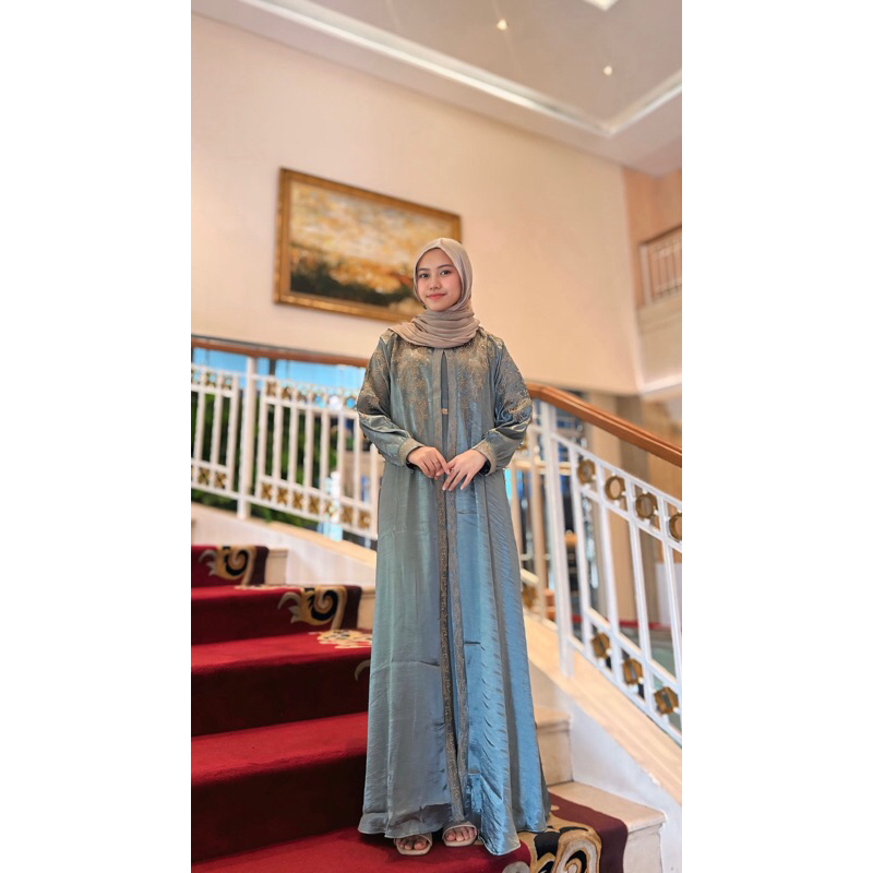 Set Abaya Bordir (Outer+Inner)