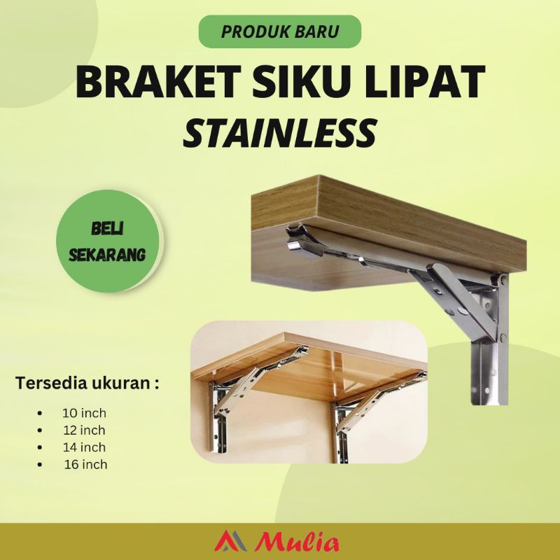 braket siku lipat Stainless