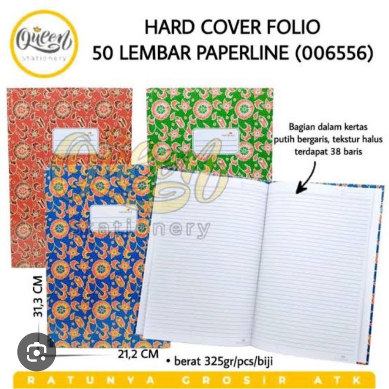 

Buku Folio isi 50 Paperline