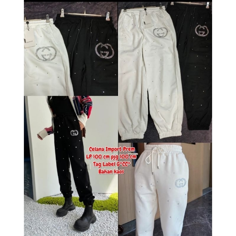 Celana Wanita Jogger Bahan Kaos Premium