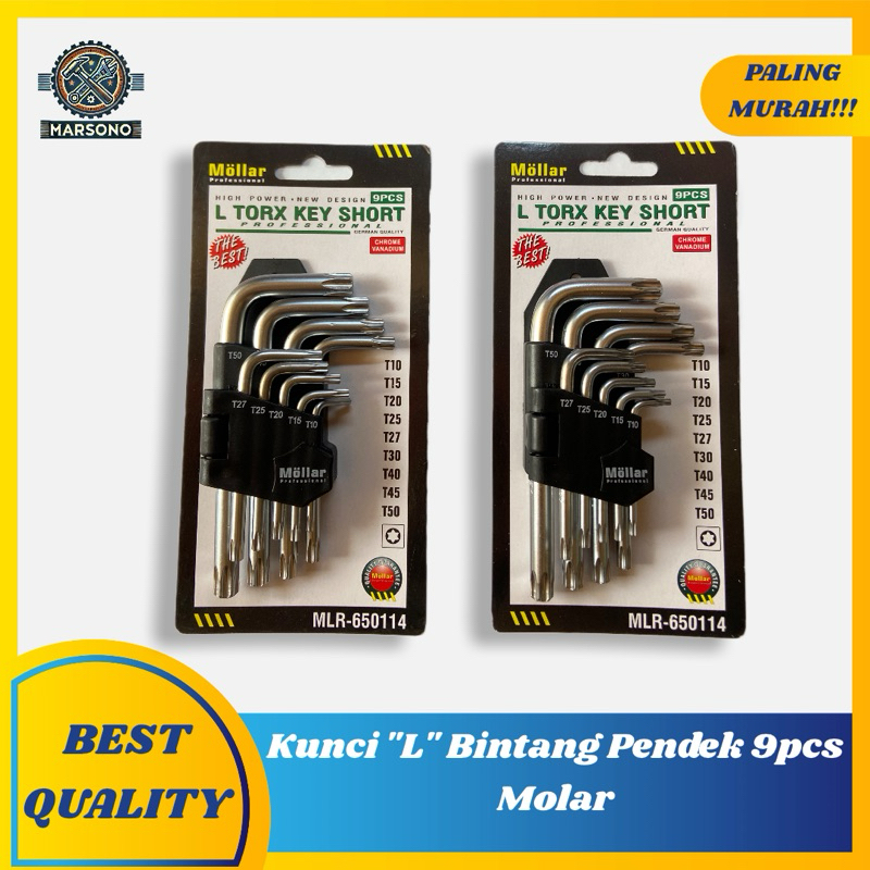 Kunci "L" Set Bintang Pendek MOLLAR