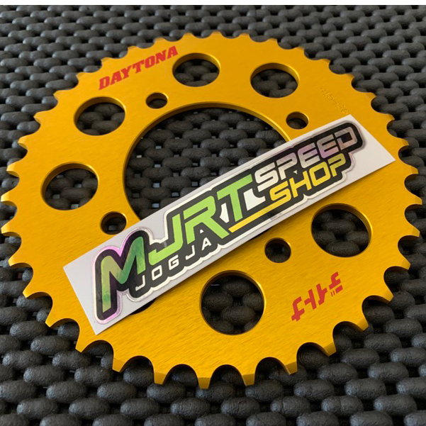 GEAR DAYTONA YAMAHA UKURAN 37T TYPE 415 DURALIUM GOLD
