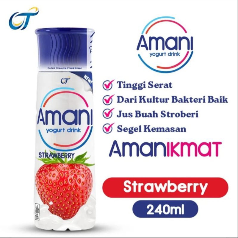 

Amani Minuman Yogurt Stroberi 240 ml