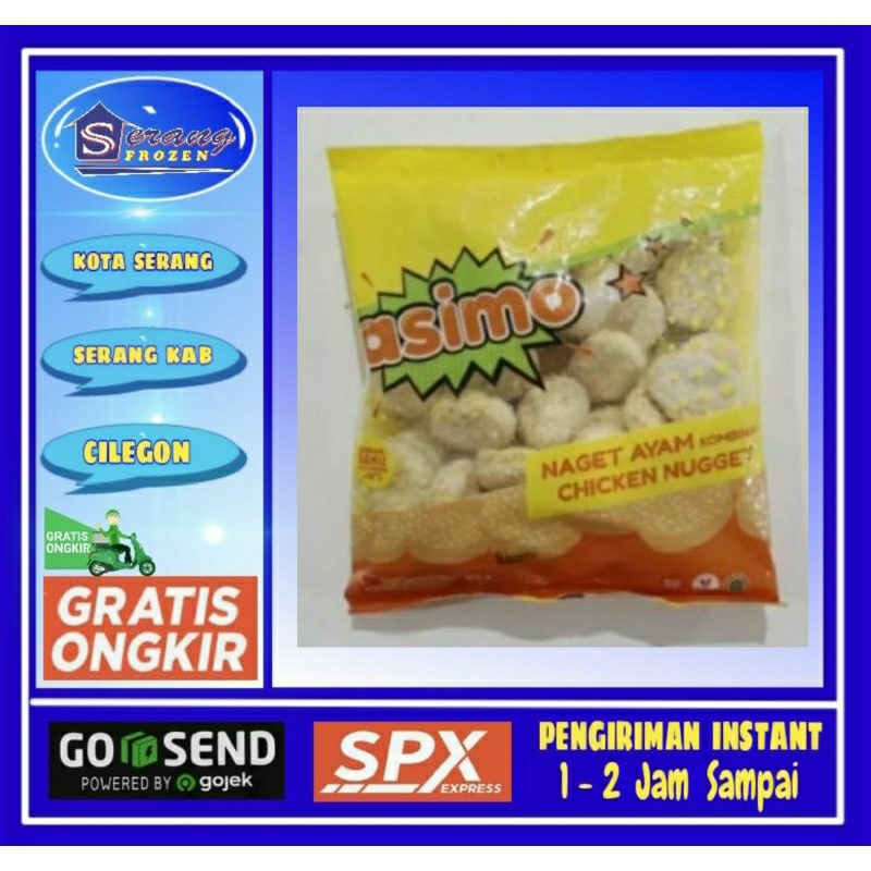 

Nugget Asimo 500g,Nugget Ayam,Naget Ayam, Serang Frozen