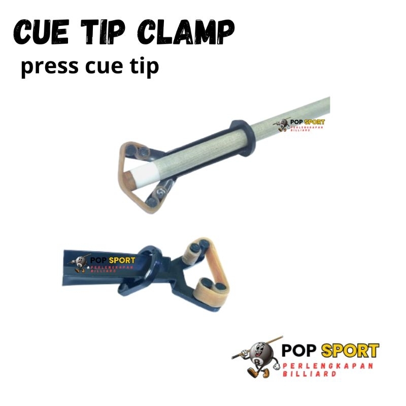 *Cue Tip Clamp | Karet Jepit Stik Billiard | Press Cue Tip*