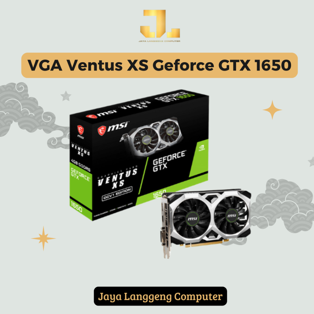 VGA MSI Ventus XS Geforce GTX 1650 / VGA Card 1650