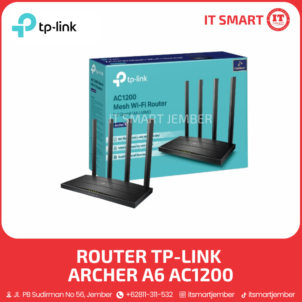 ROUTER TP-LINK ARCHER A6 AC1200