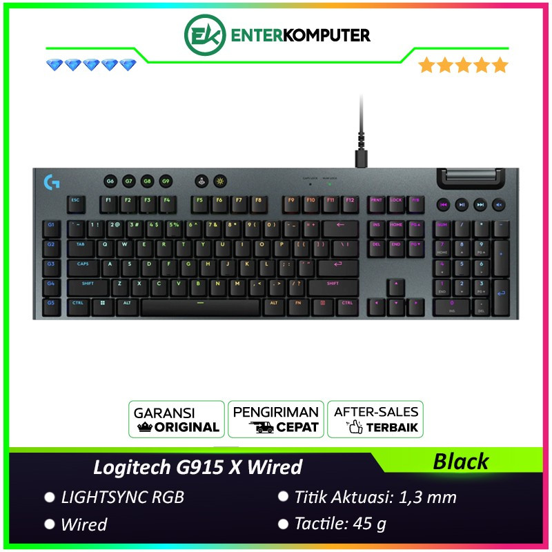 Logitech G915 X Wired Gaming Keyboard