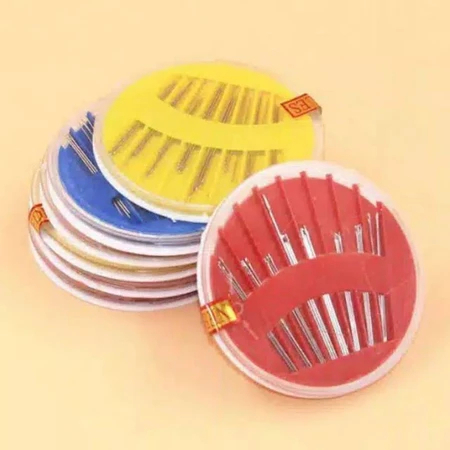 JARUM JAHIT TANGAN SET WADAH BUNDAR / JARUM JAHIT SERBAGUNA PRAKTIS