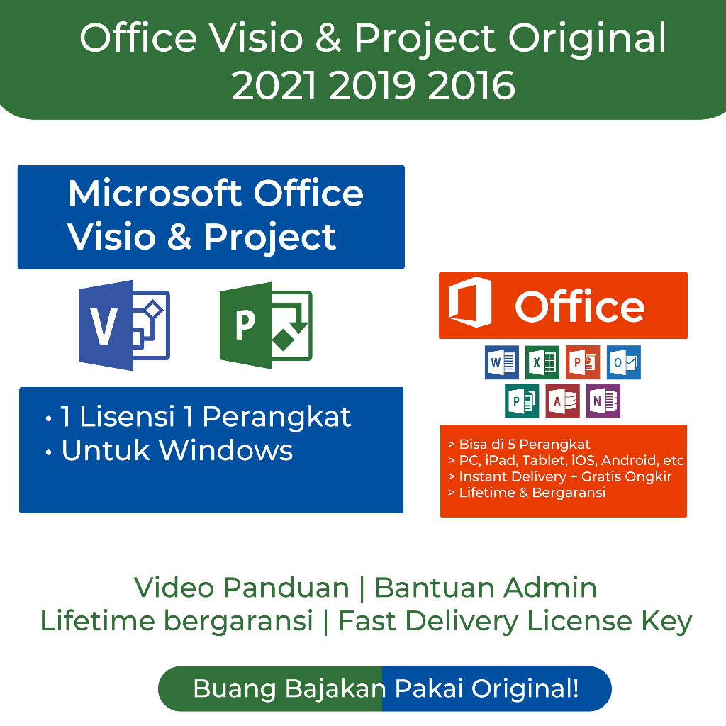 Ori Ms Office Visio Project 2021 2019 2016 Original