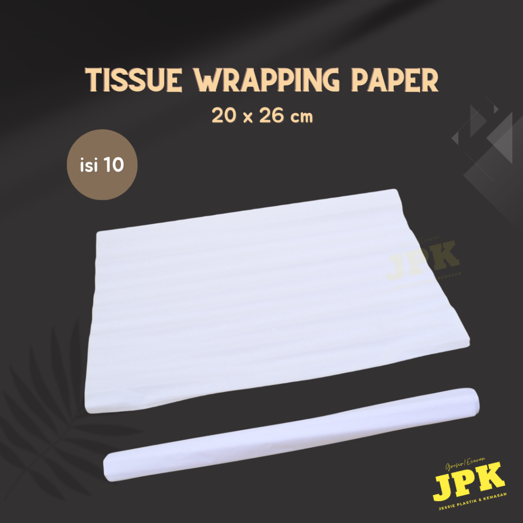 

kertas minyak putih / tissue wrapping paper MG white - 20x26 cm isi 10 pcs