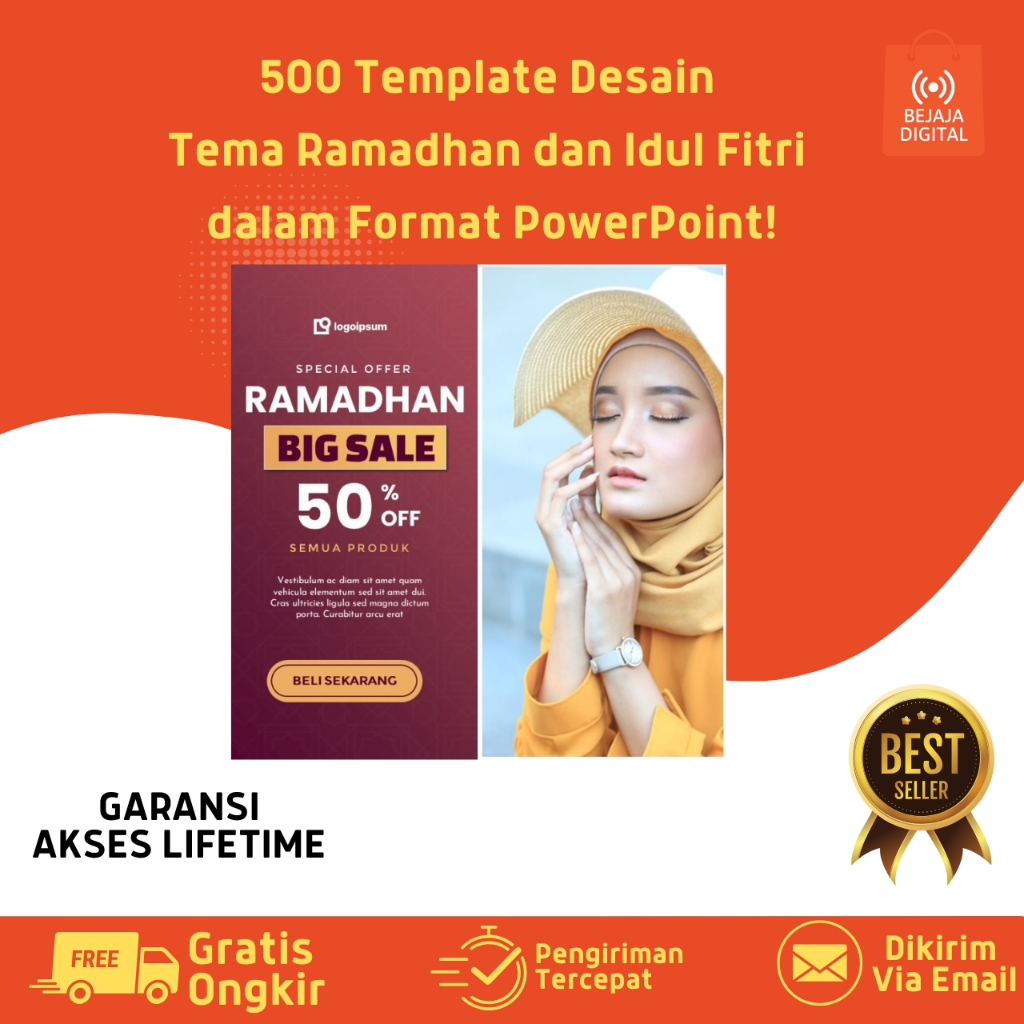 500 Template Desain Tema Ramadhan dan Idul Fitri dalam Format PowerPoint