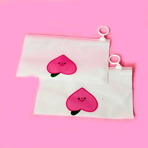 

TEMPAT PENSIL PULPEN COSMETIK ZIPLOCK PUTIH TRANSPRAN MOTIF LUCU