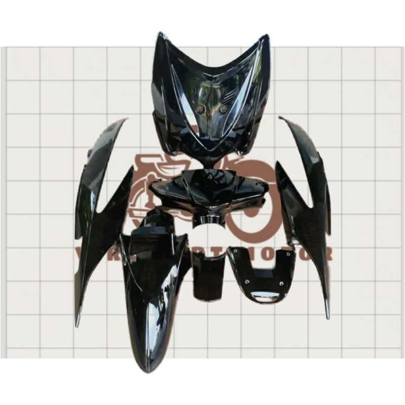Full Halus Vario Karbu Vario Lama Fullset Full Set Body Halus Vario Karbu 110 2008 Hitam List Pink