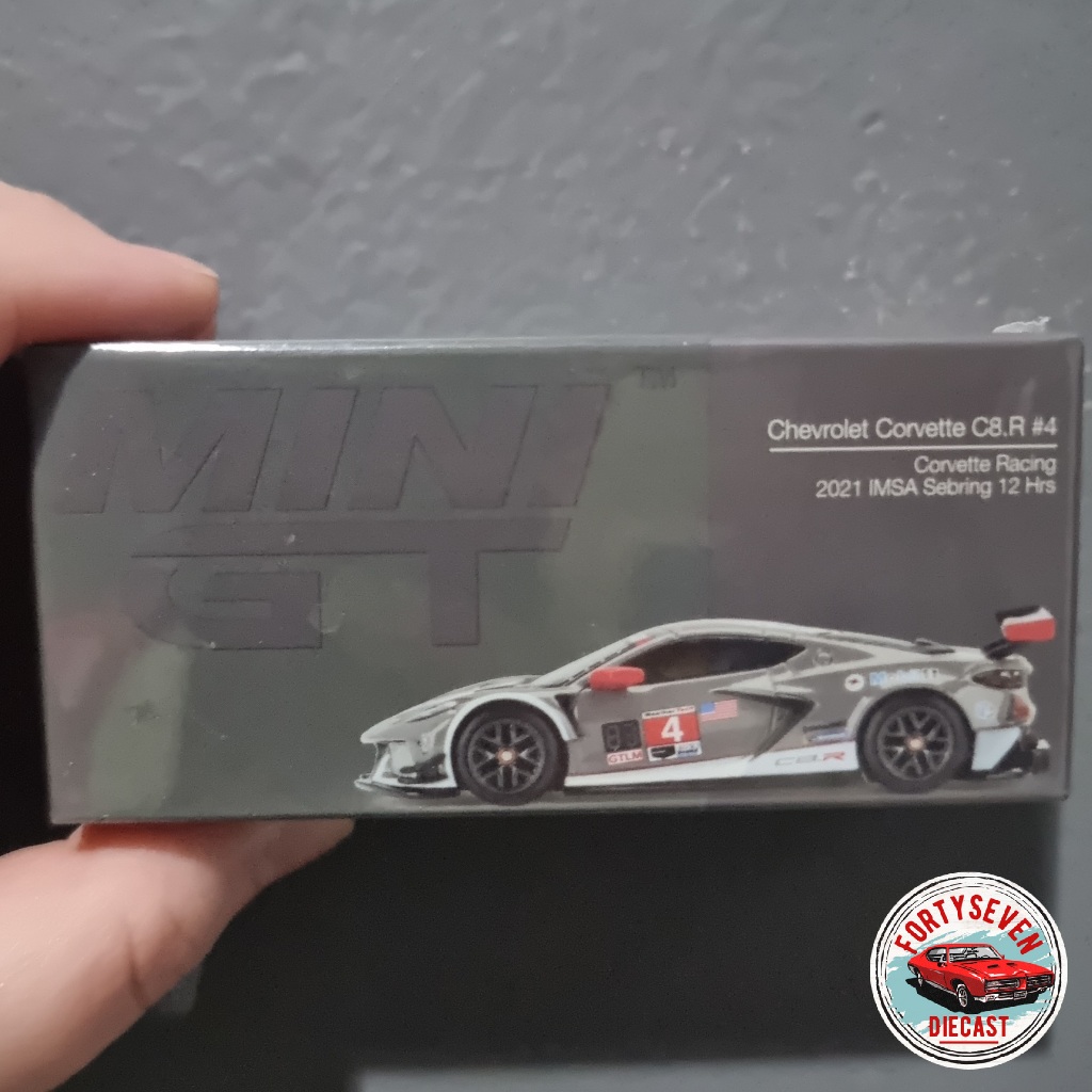 Mini GT mgt minigt 316 Chevrolet Corvette C8.R #4 Corvette Racing 2021 IMSA Sebring 12 Hrs MGT00316