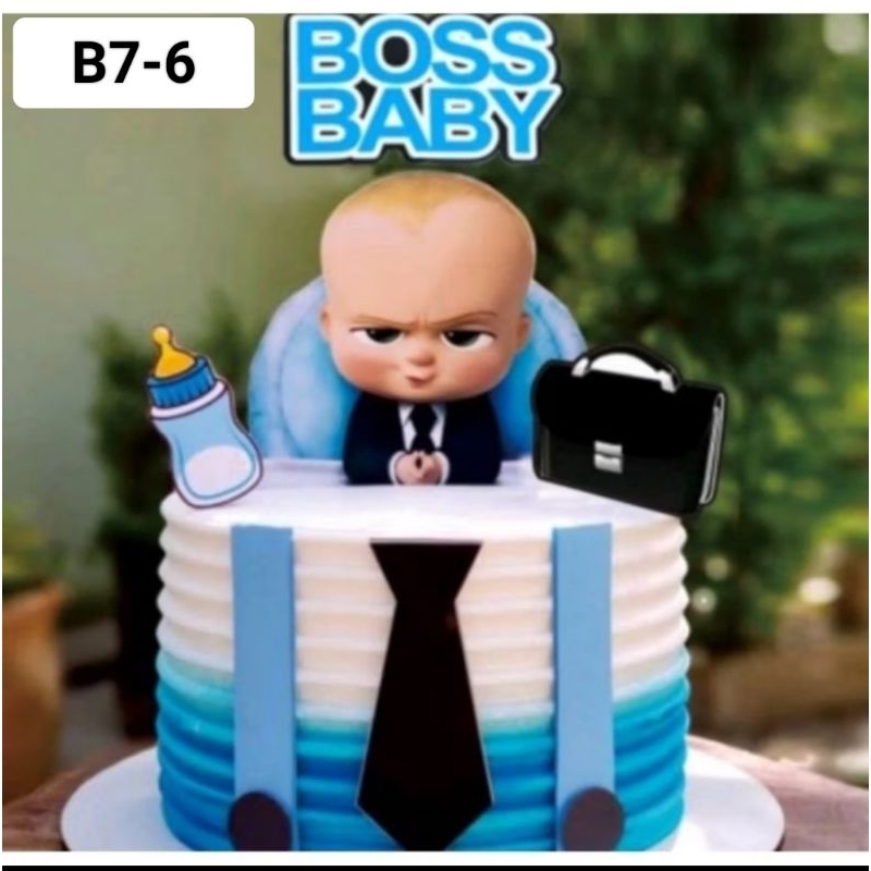 Topper Baby Boss,Baby Boss Figure, Hiasan Kue Baby Bos, Topper Anak