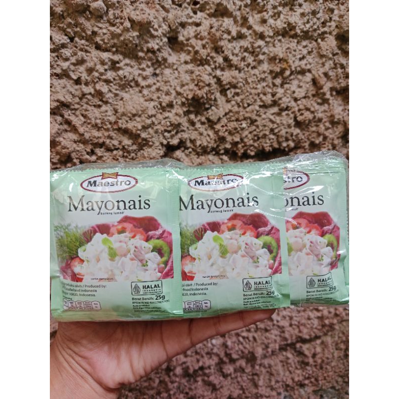 

Maestro Mayonais 1Pack isi 10 sachet