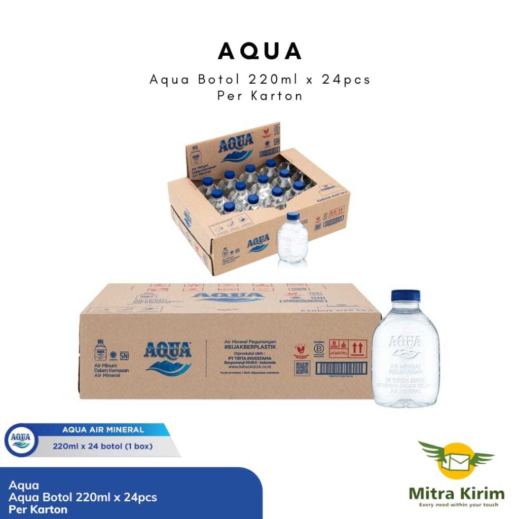 

Aqua Cube Botol 220ml x 24pcs - Per Karton KARGO