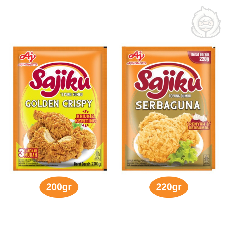 

Sajiku Tepung Bumbu Instant Serbaguna 220gr / Golden Crispy 200gr