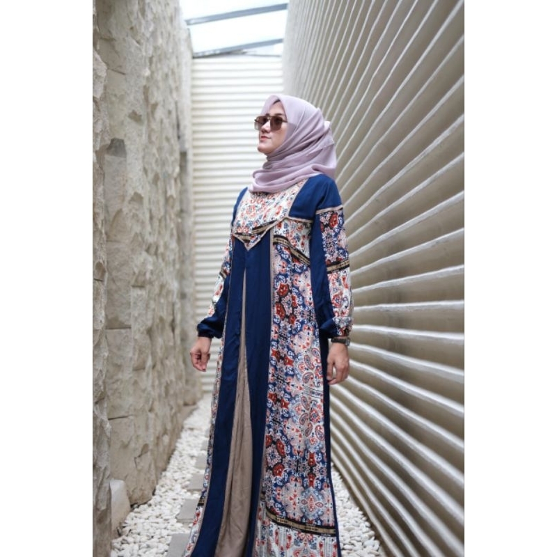 Gamis AS Navy Coksu Motif