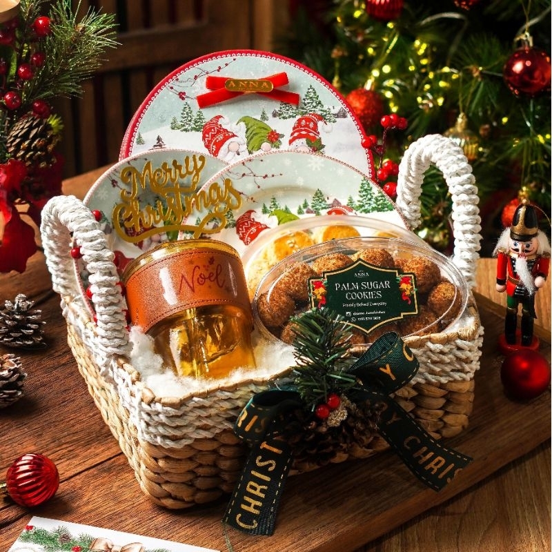 

Merry Basket Hampers / Hampers Kue Kering Christmas / Hampers Makanan Edisi Natal