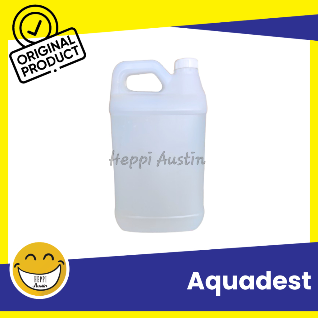 Aquades Aquadest Akuades Air Suling 5 LT Jerigen