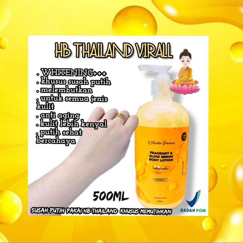 lotion racikan Thailand 500 ML ORIGINAL BPOM,hb Thailand virall bpom,lotion Thailand kemasan baru , 