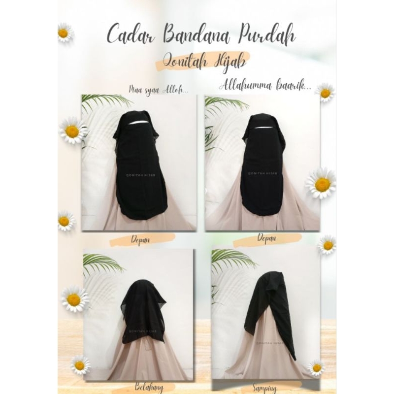 Cadar Bandana Purdah by Qonitah Hijab