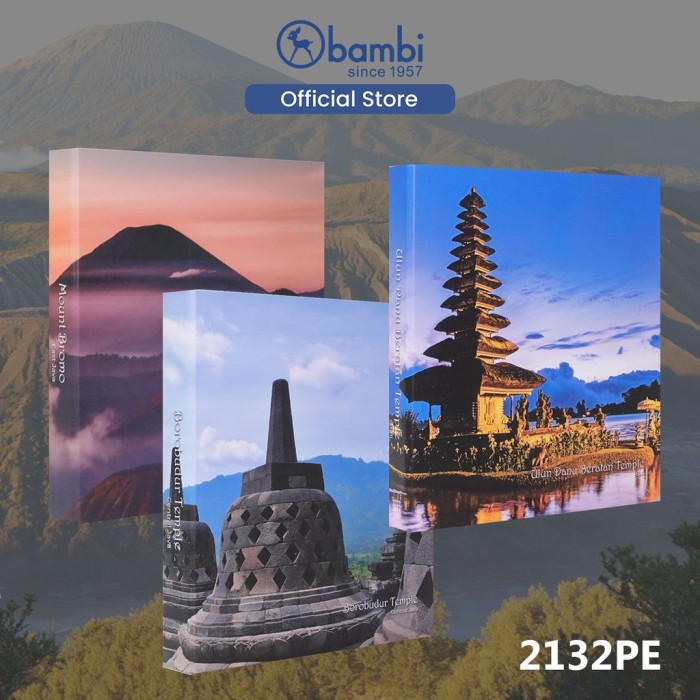 

RING BINDER A4 3 Ring 30mm Printing Paper Pariwisata Bambi 2132PE