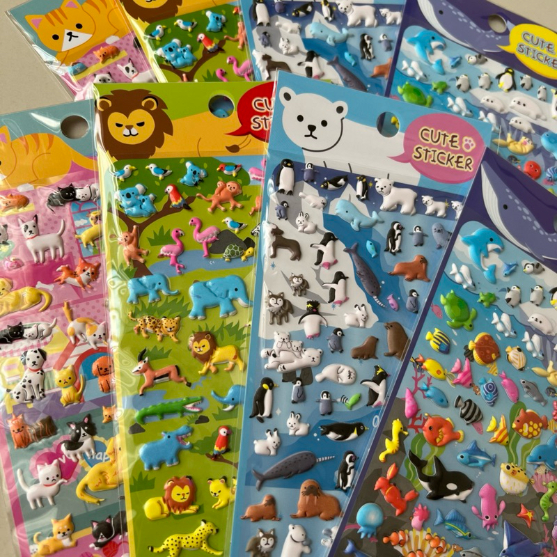 

Stiker Timbul Lucu Premium Motif Animals