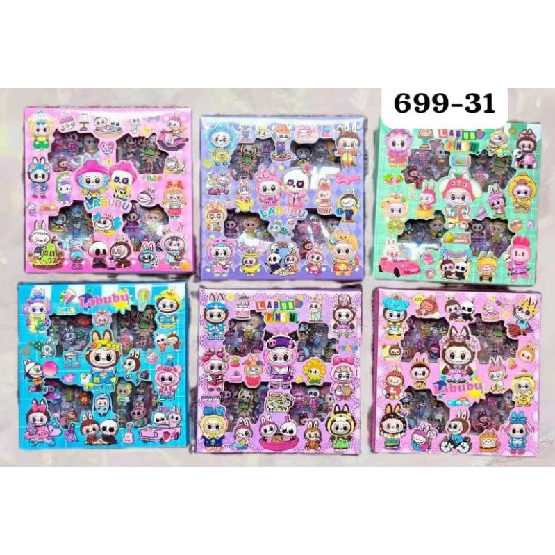 

Stiker Momo / Labubu / Sanrio - Sticker Waterproof - Tahan Air (perbox/100sticker)