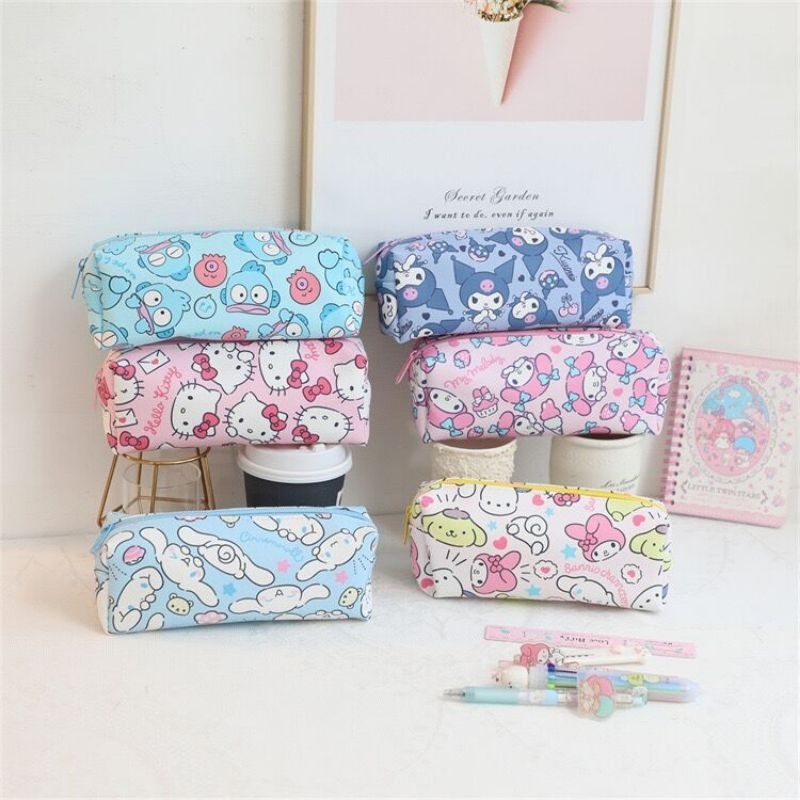 

Tempat Pensil Sanrio Printing Premium Pencil Case Kuromi and Friends Tempat Penyimpanan Alat Tulis