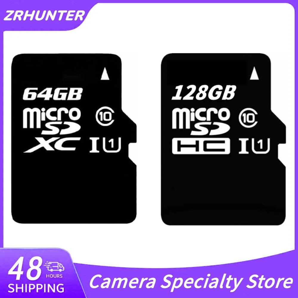 ZRHUNTER 128GB 64GB Kelas 10 Kartu TF IP Kartu Memori Kamera TF Kartu SD IP Kamera CCTV