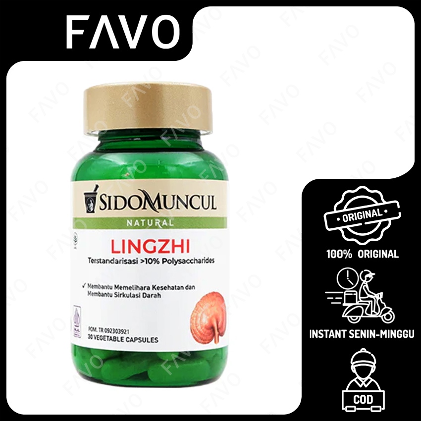 Sidomuncul Lingzhi Suplemen Kesehatan - 30 Tablet