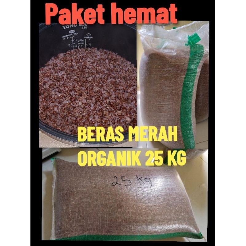 

BERAS MERAH ORGANIK 25 KG|√BERAS KONSUMSI|BERAS DIET