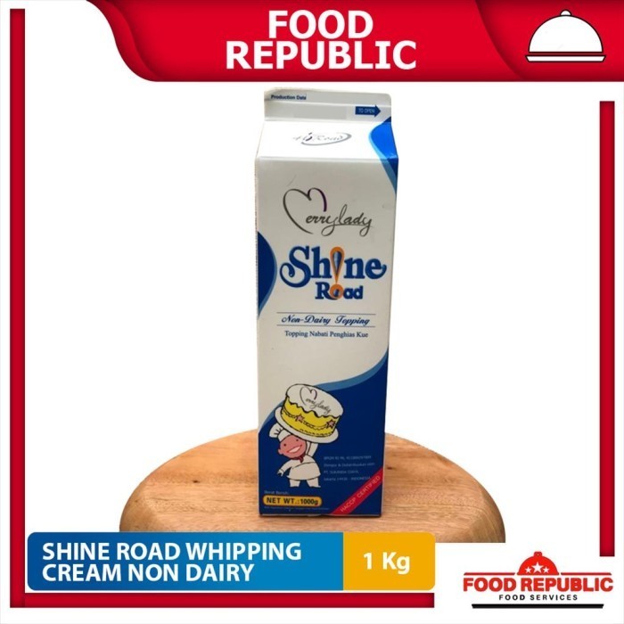 

SHINE ROAD NON DAIRY WHIPPING CREAM 1 LTR - TOPPING NABATI HALAL BEST SELLER