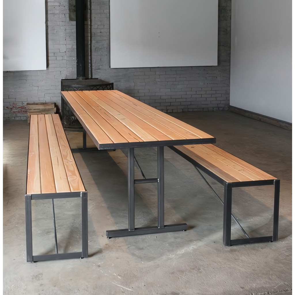 MEJA KURSI CAFE / MEJA KURSI KANTIN / SET MEJA MAKAN RESTO / KURSI TAMAN OUTDOOR INDOOR