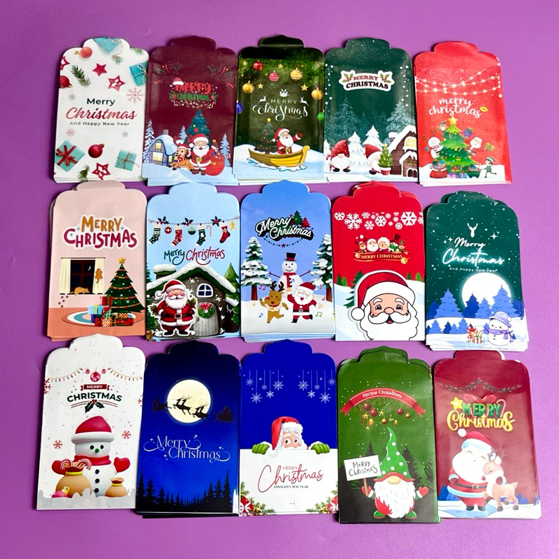 

Amplop lebaran hari raya merry christmas Isi 10 karakter santa natal lucu angpao Thr anak 2024 ecofootwear.id