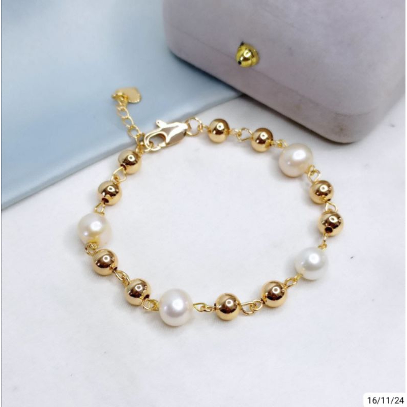 Gelang mutiara ori / perhiasan mutiara