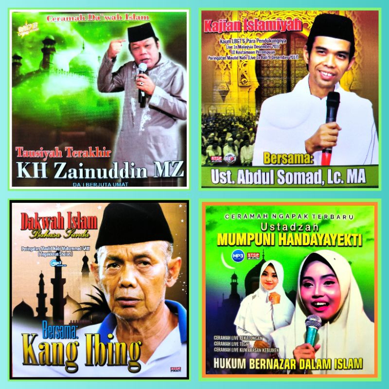Kaset MP3 Audio Dakwah Ceramah Islami Kh. Zainuddin MZ - Ust Abdul Somad - Kang ibing - Ustdzh Mumpu