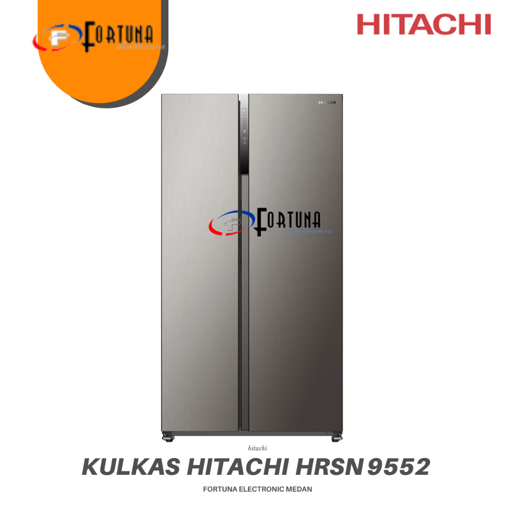 KULKAS HITACHI SIDE BY SIDE HRSN9552  Hitachi HRSN 9552 INVERTER 525 LITER GARANSI RESMI HITACHI   -
