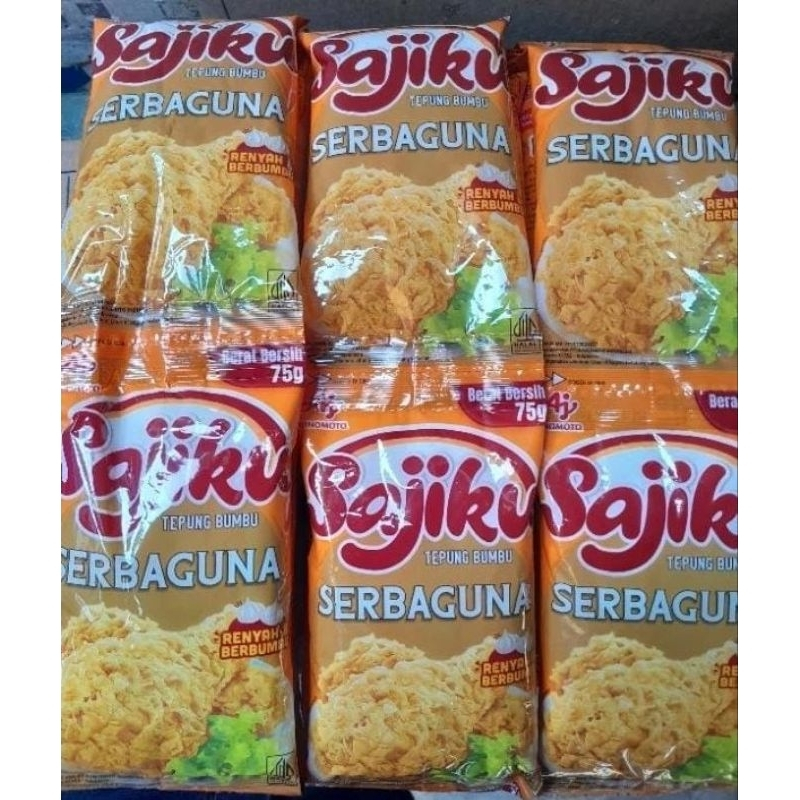 

Sajiku Tepung Bumbu Serbaguna 75gr renceng / Sajiku Tepung renceng isi 10 pcs