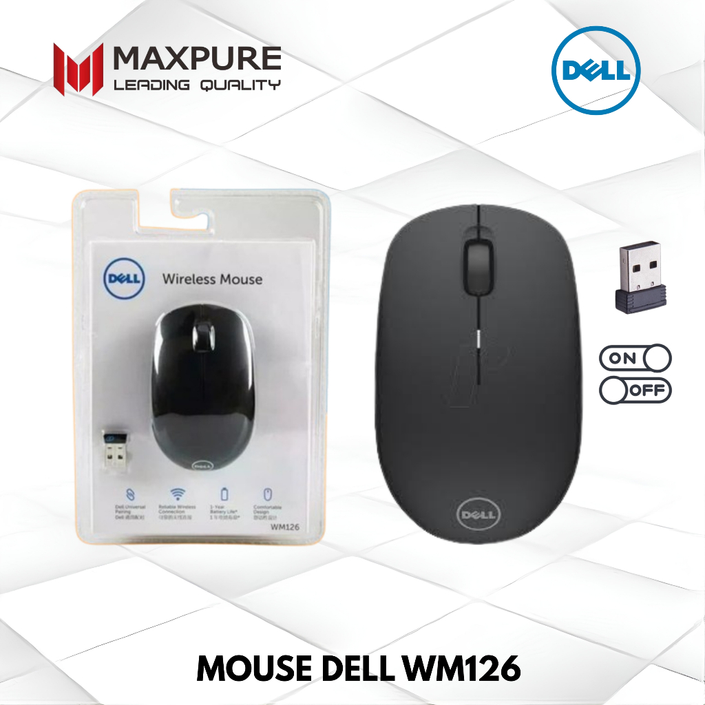 Dell Wireless Mouse WM126 / Mouse Wireless / WM 126 / Mouse Dell WM126