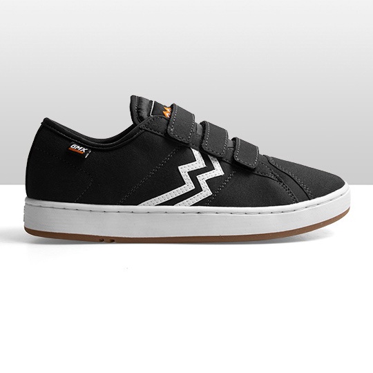 Geoff Max  Fury Black White Shoes Cupsole Sepatu Sneakers Sepatu Pria Wanita Sepatu Sekolah Kuliah