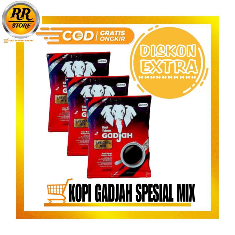 

Kopi gadjah SPESIAL MIX (Isi 10pcs per Renceng)