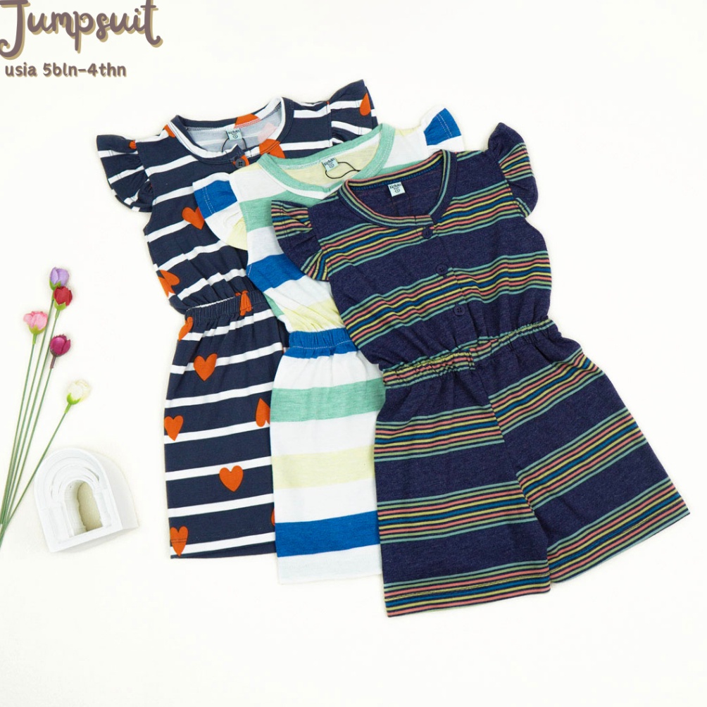 KODE Q19O 1111 Pakaian Anak Jumpsuit Anak Cewek Motif Baru Kelvin kids