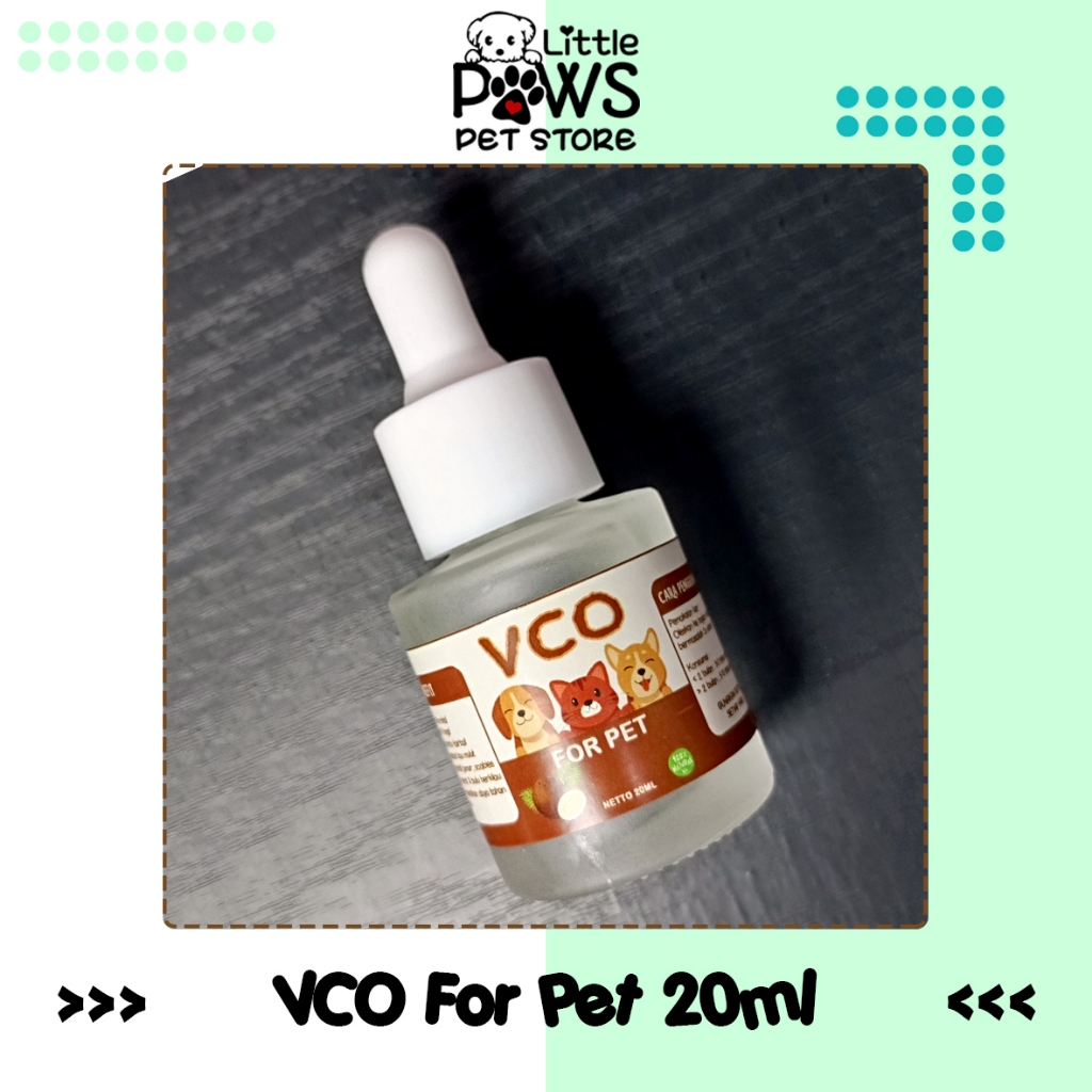 VCO Natural Coconut Oil 20ml VCO Untuk Hewan Kesayangan
