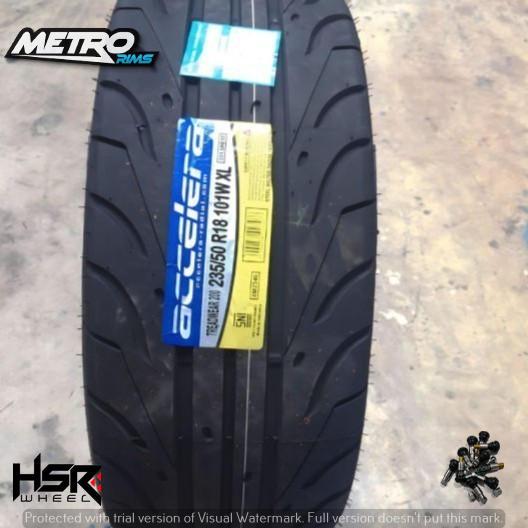 ban mobil semi slick ring 18 235/50 merk accelera 651 sport ukuran 235 50 r18 mobil all new rush