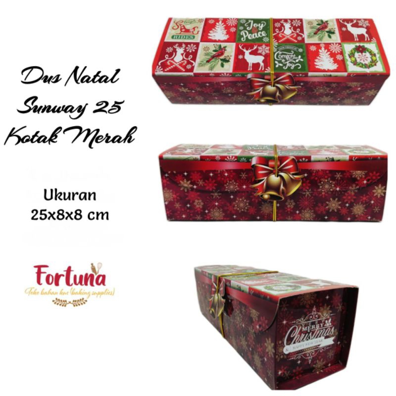 

Dus Natal Subway 25 Kotak2 Merah 25x8x8cm JMS(1pcs)