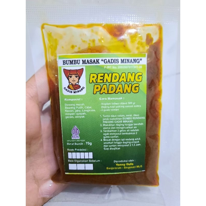 

Bumbu Masak Gadis Minang RENDANG PADANG